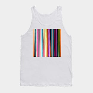 Rainbow colored striped abstract geometrical pattern Tank Top